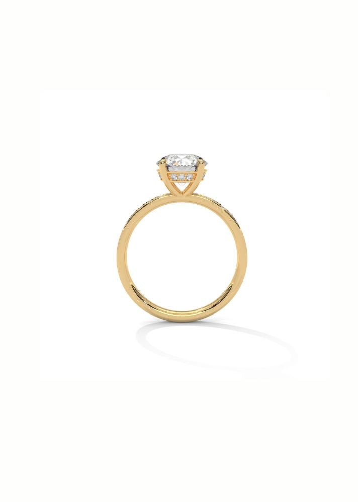 Solitaire Ring With 44 Diamonds-Cat0141