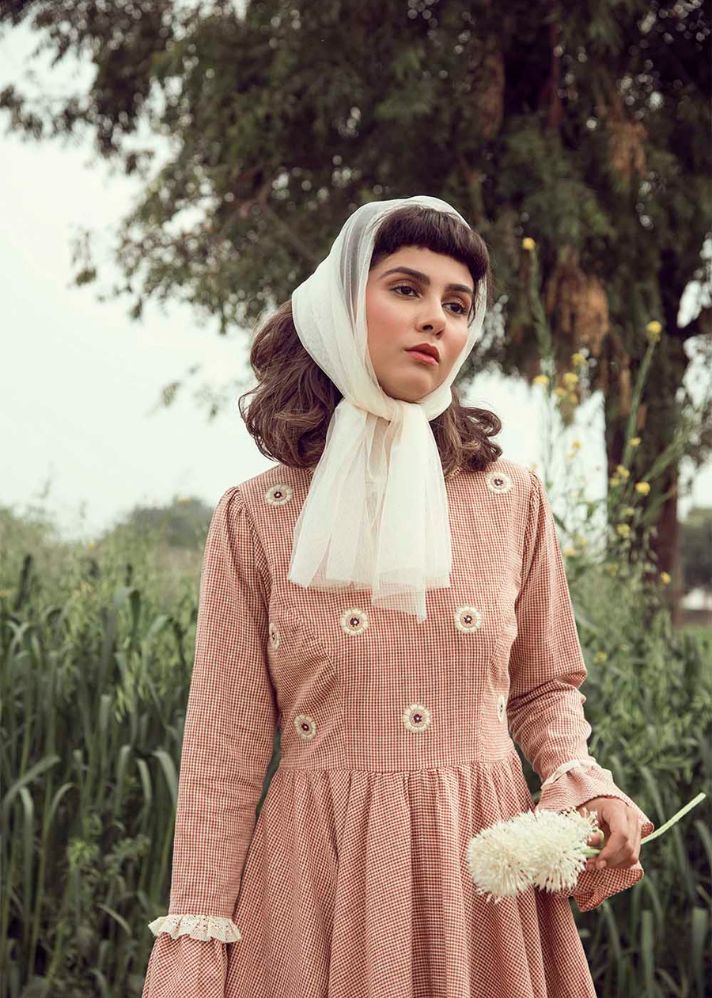 Victorian Paradise Dress In Cotton