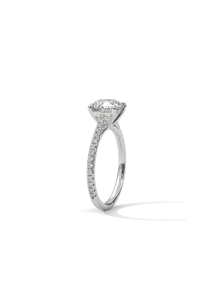 Solitaire Ring With 22 Diamonds-Cat0118