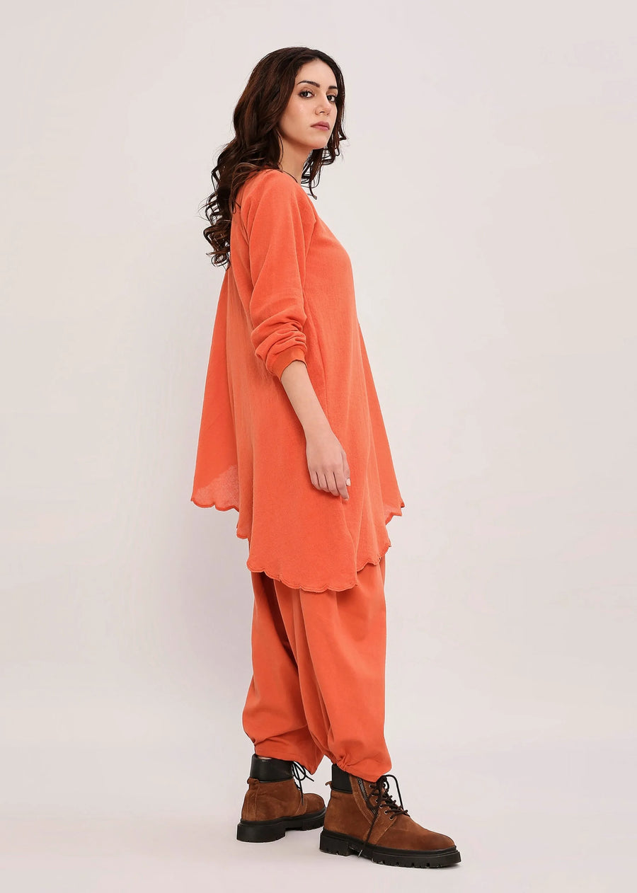 Capsule Edit Ribbed Scallop Tunic