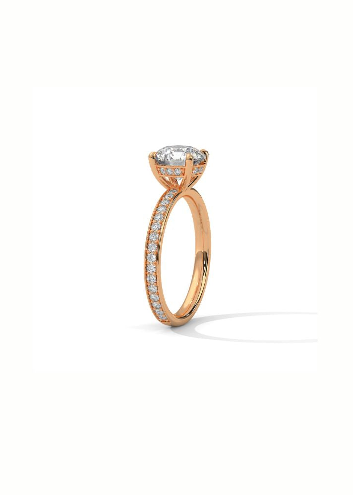 Solitaire Ring With 44 Diamonds-Cat0141