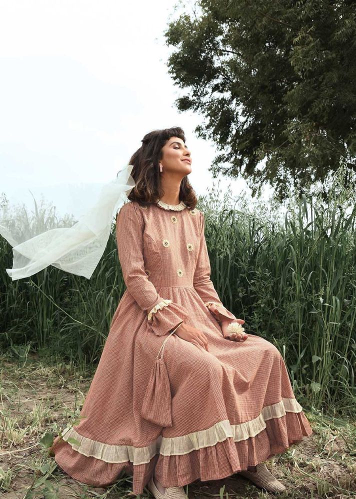 Victorian Paradise Dress In Cotton