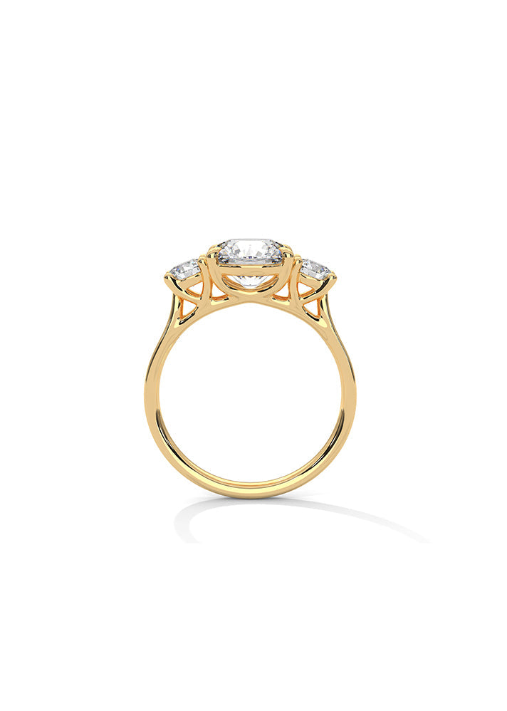 Three Solitaire Ring-Cat0116