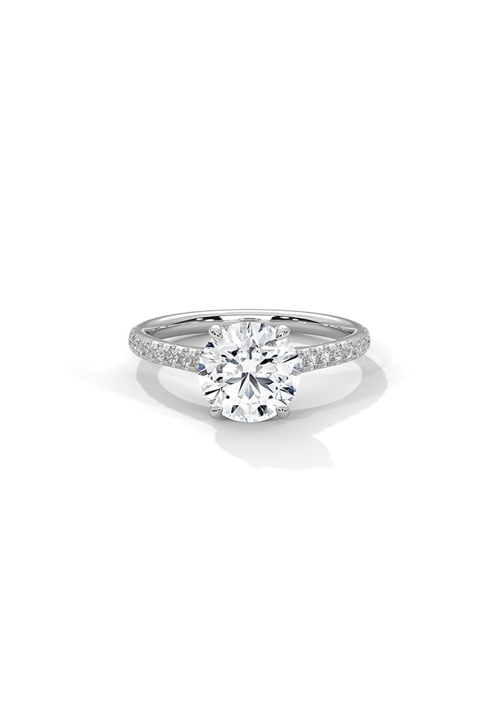 Solitaire Ring With 22 Diamonds-Cat0179