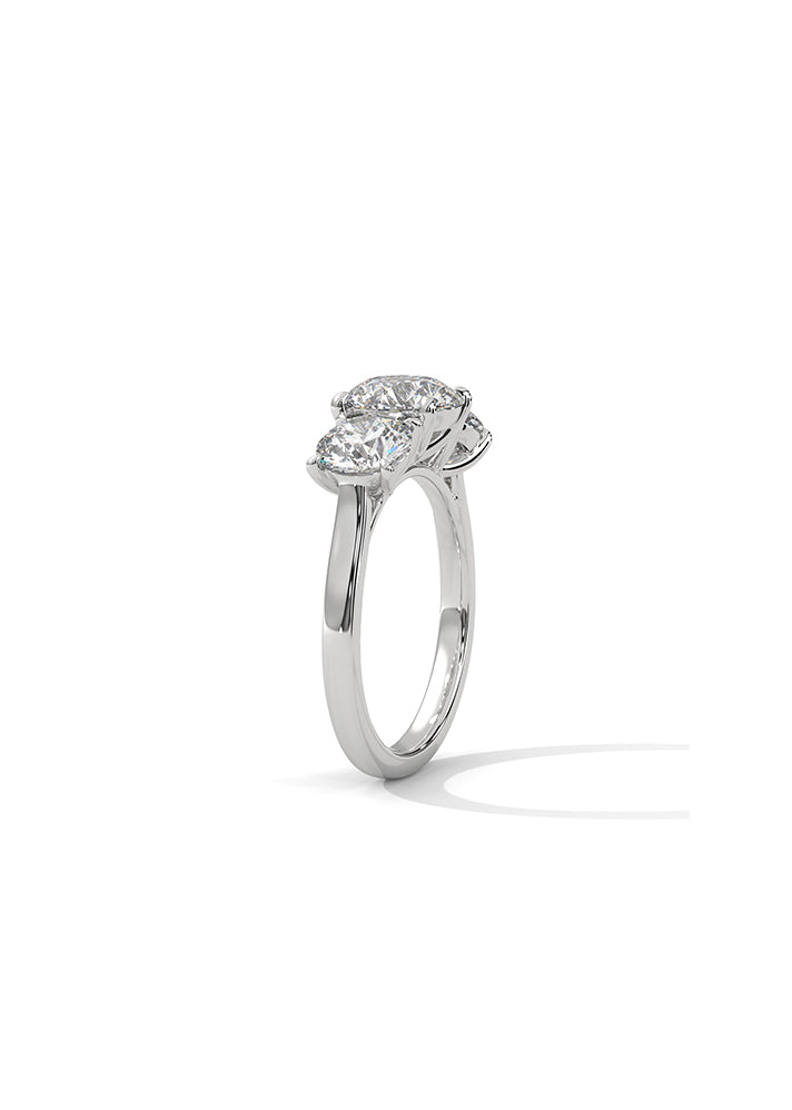 3 Brilliant Round Solitaire Ring-Cat0147