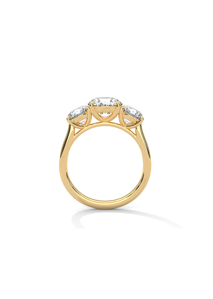 3 Brilliant Round Solitaire Ring-Cat0147