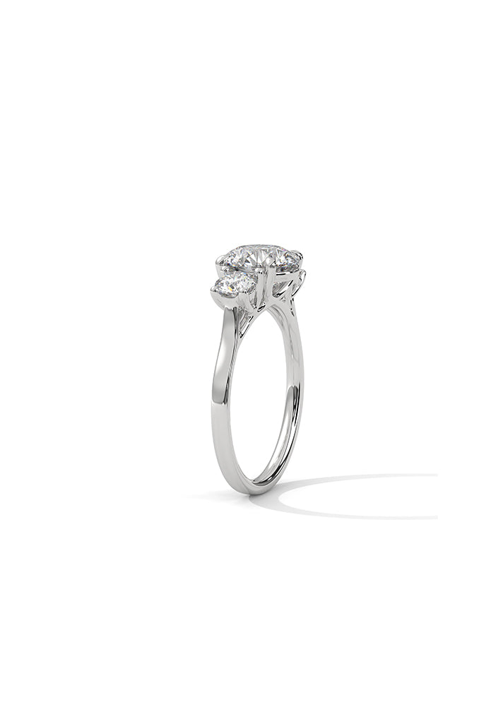 Three Solitaire Ring-Cat0116