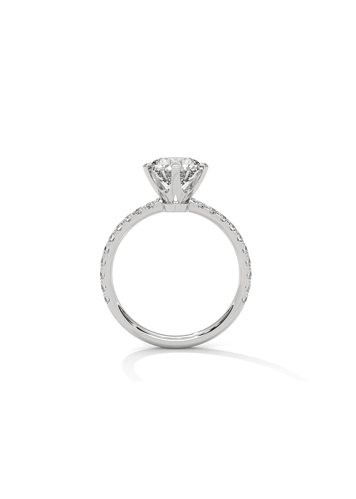 Solitaire Ring With 20 Diamonds-Cat0199