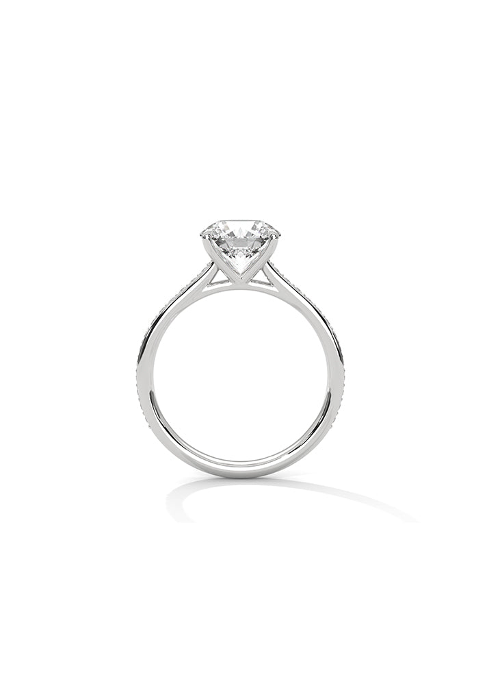 Solitaire Ring With 28 Diamonds-Cat0159