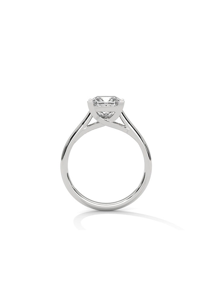 Princess Cut Solitaire Ring-Cat01108