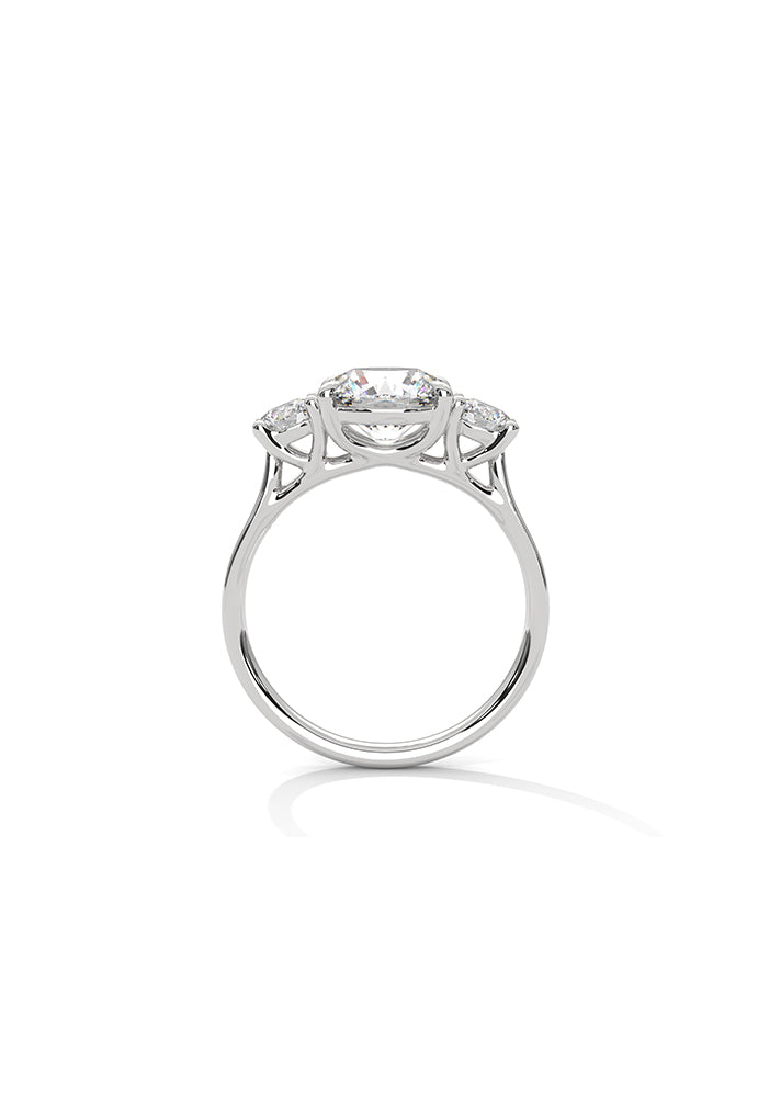 Three Solitaire Ring-Cat0116