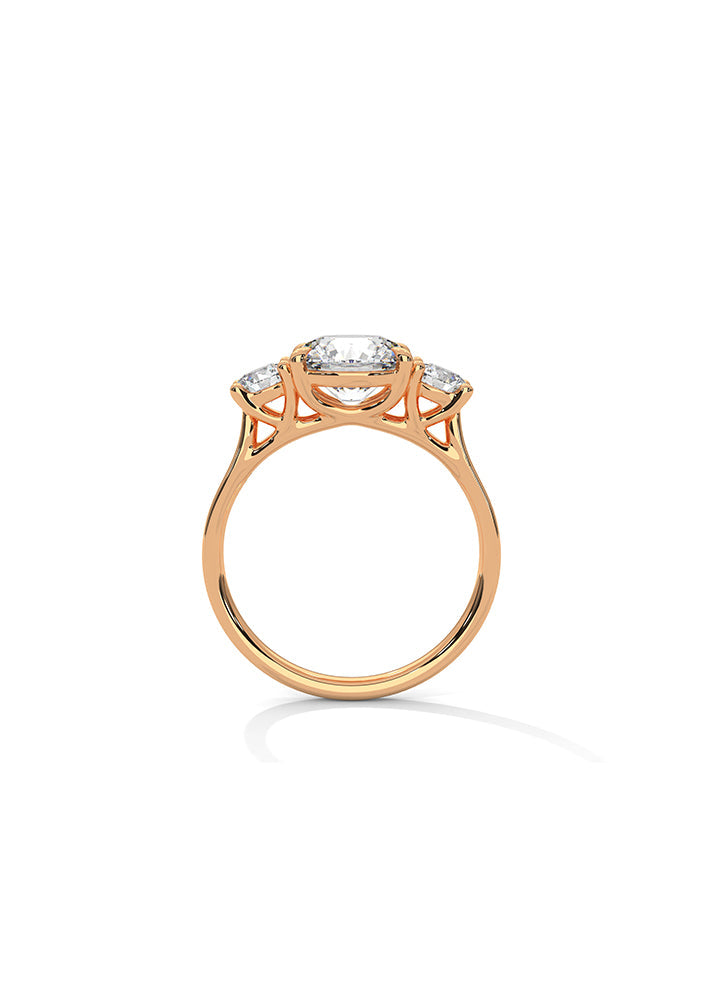 Three Solitaire Ring-Cat0116