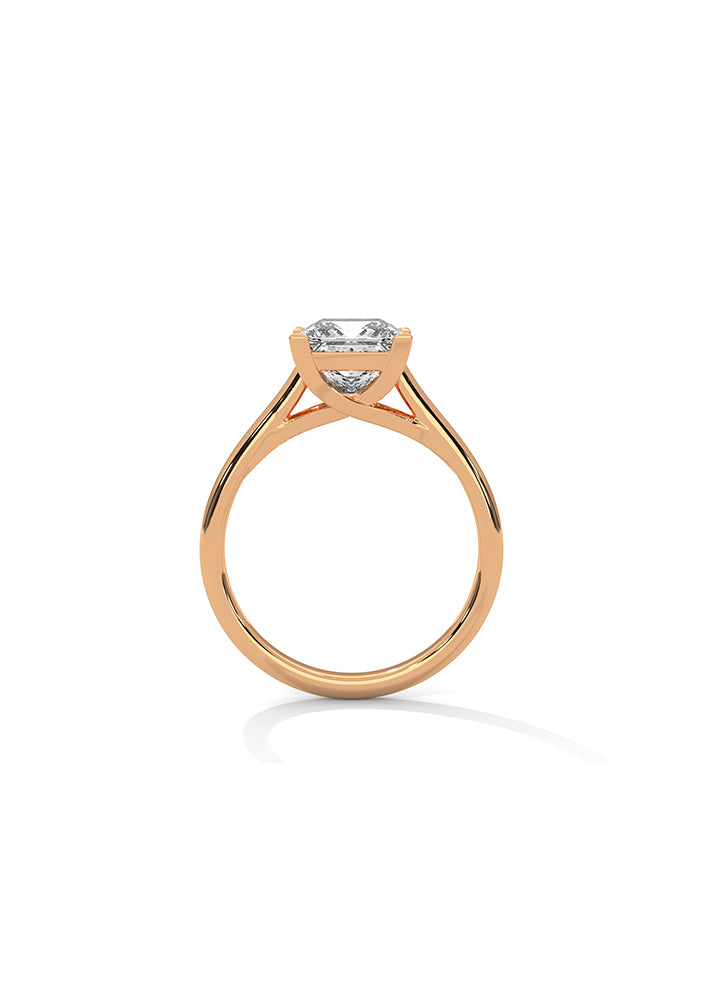 Princess Cut Solitaire Ring-Cat01108