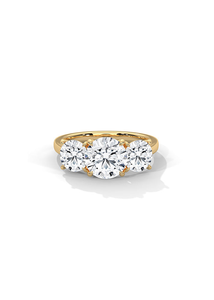 3 Brilliant Round Solitaire Ring-Cat0147