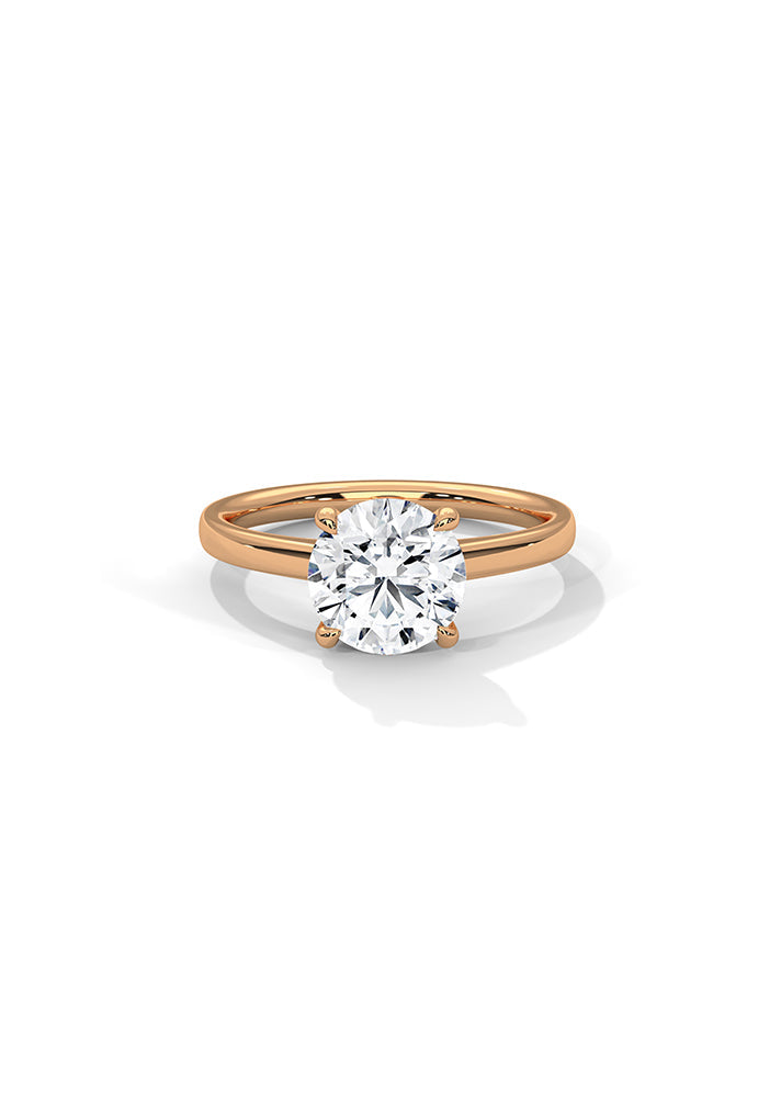 Round Solitaire Ring-Cat0103