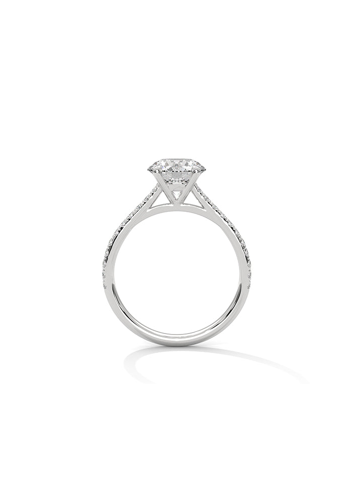 Solitaire Ring With 22 Diamonds-Cat0179