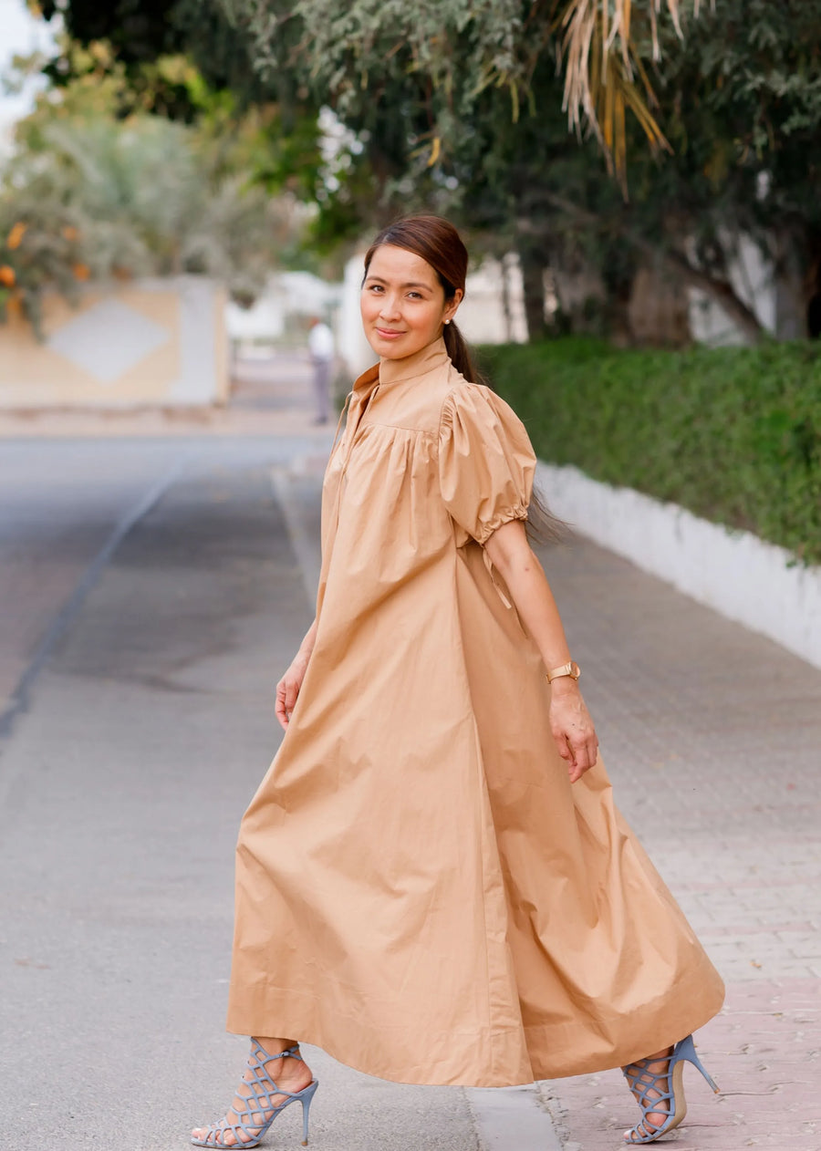 Ayanna Dress In Organic Cotton Poplin