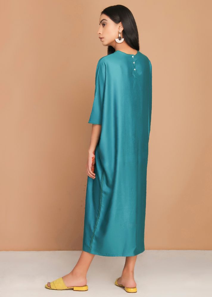 Teal Green Roomy Dress