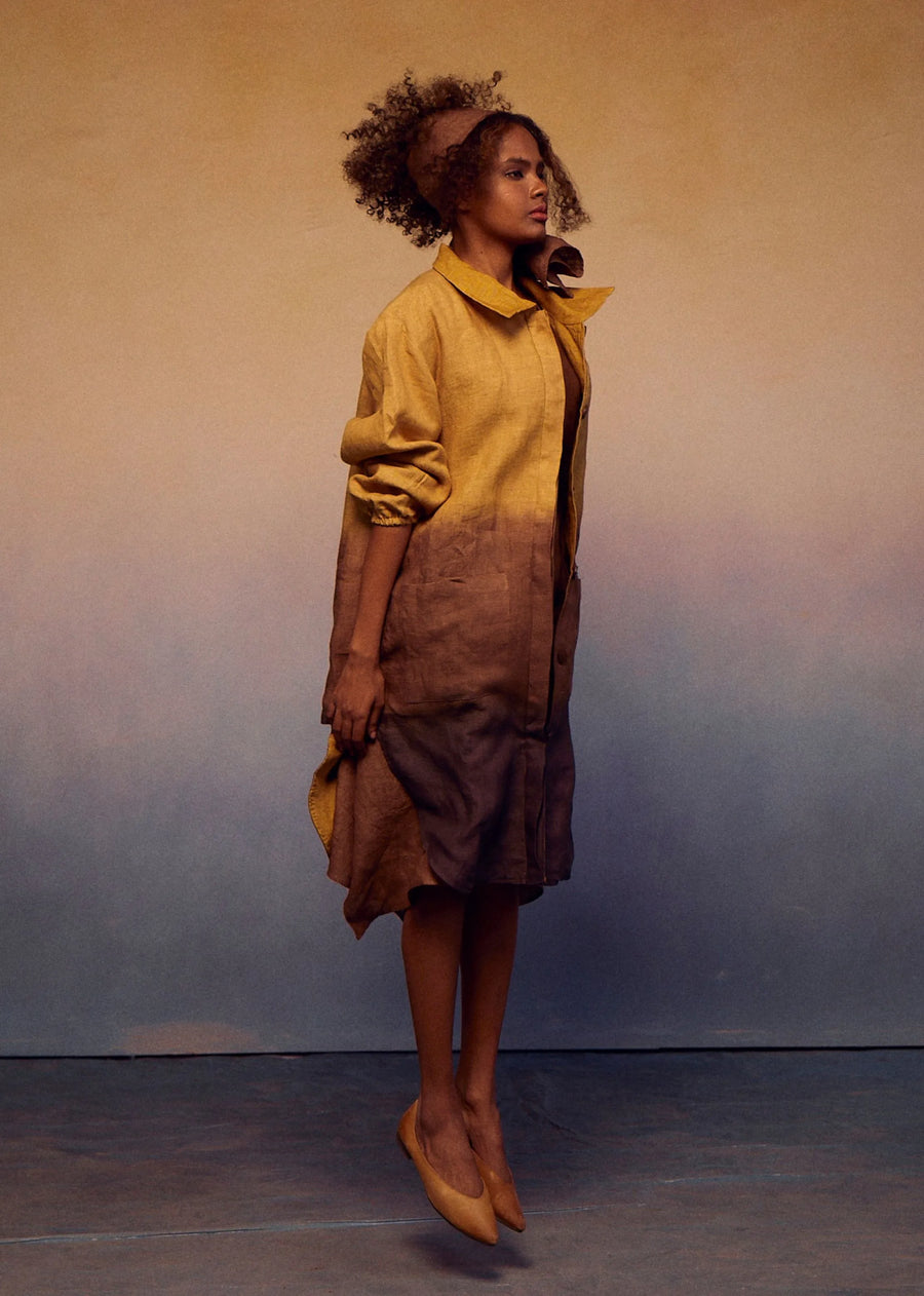 Reversible Multicolor Jacket- Mustard+Cocoa+Charcoal