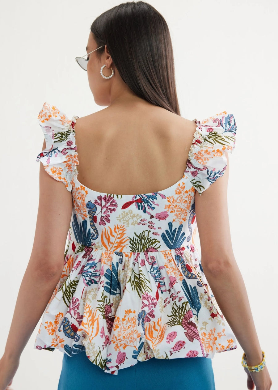 Coral Life Organic Cotton Blouse