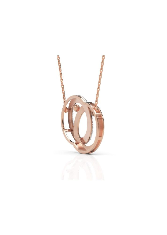 Product image of Yellow Gold, White Gold, Rose Gold 18K gold set with Etically Lab Grown Diamonds Interlocking Loop Neckpiece, curated by Only Ethikal