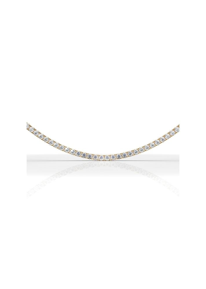 Product image of Yellow Gold, White Gold, Rose Gold 18K gold set with Etically Lab Grown Diamonds Diamond Line Neckpiece, curated by Only Ethikal