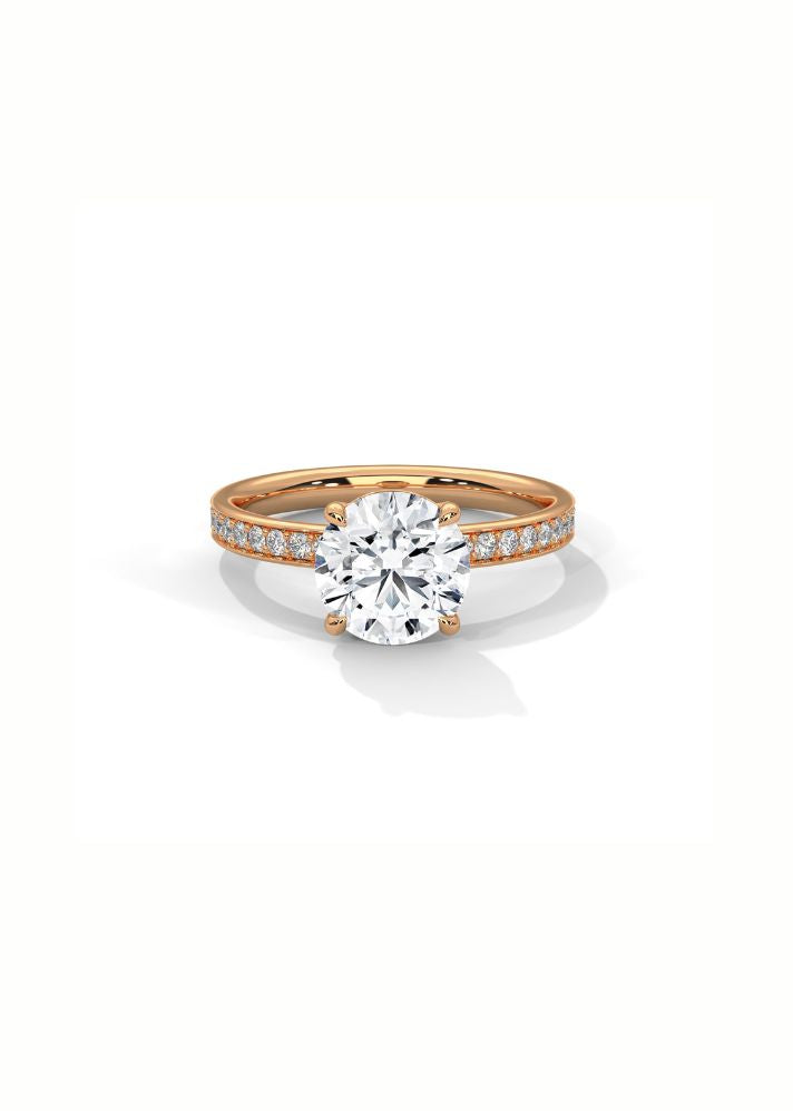 Solitaire Ring With 44 Diamonds-Cat0141