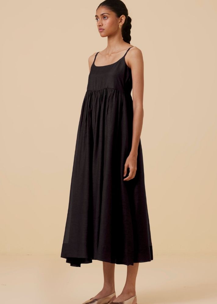 Hamza Black Sleeveless Dress