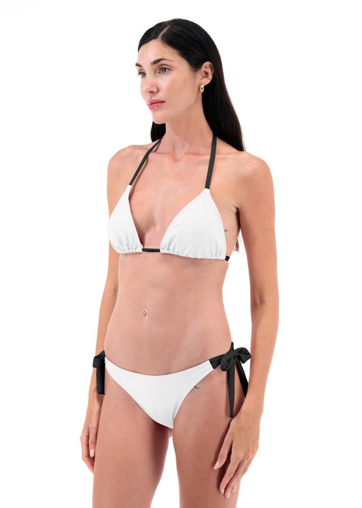 Anka Triangle Bra White / Black