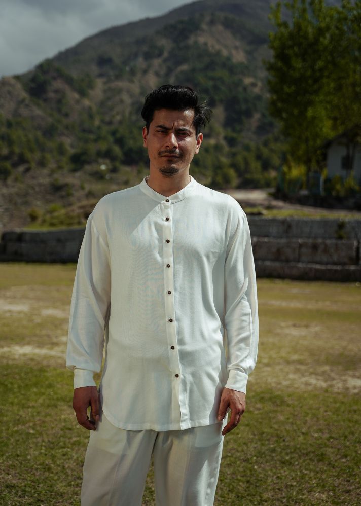 L.12 Unisex Chinese Collar Shirt
