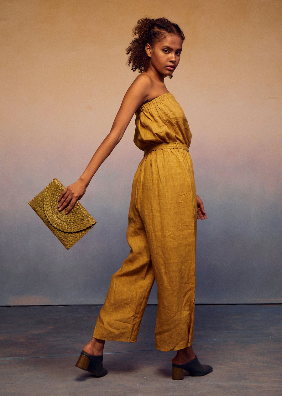 Tube Jumpsuit- Mustard