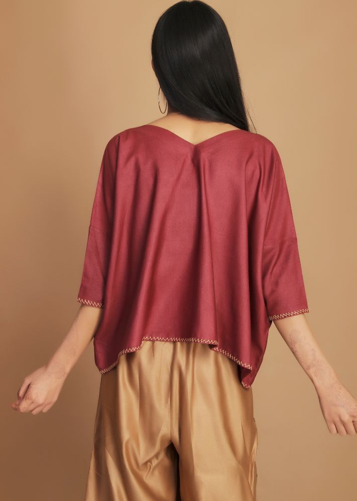 Dull Barn Red Loose Top