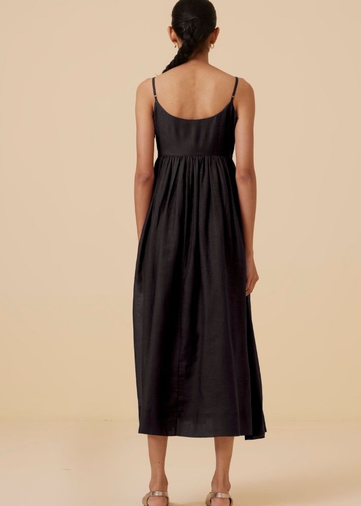 Hamza Black Sleeveless Dress