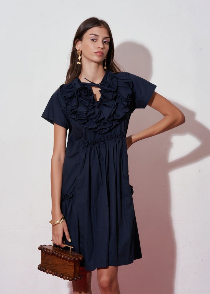 Eliza Navy Dress