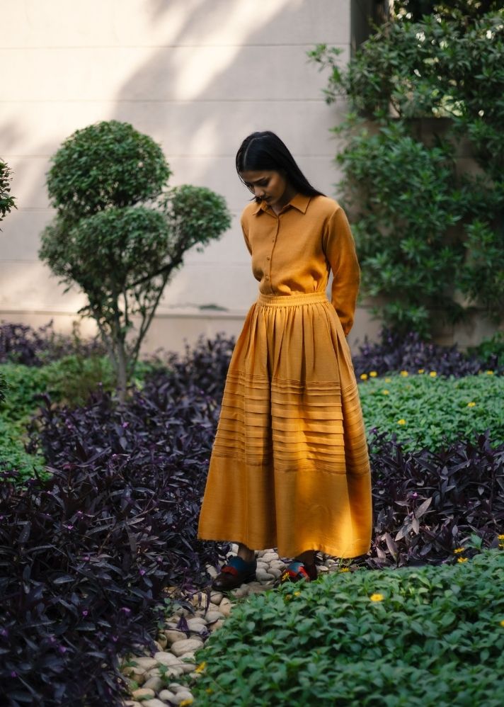 Mustard Misha Skirt