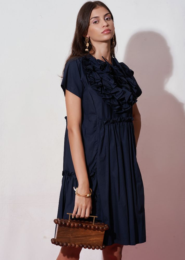 Eliza Navy Dress