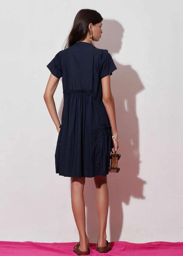 Eliza Navy Dress