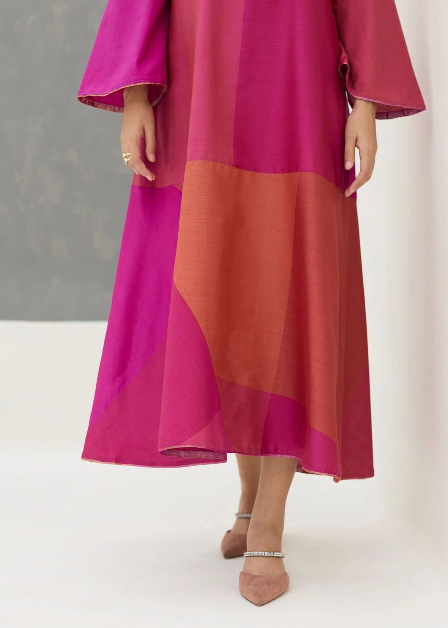 Zoa Eri Silk Dress - Rose