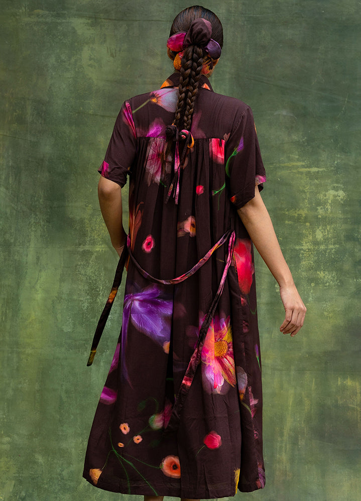 Ready To Ship- Zora Brown Dress