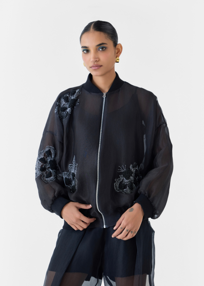 Ajisai Organza Bomber