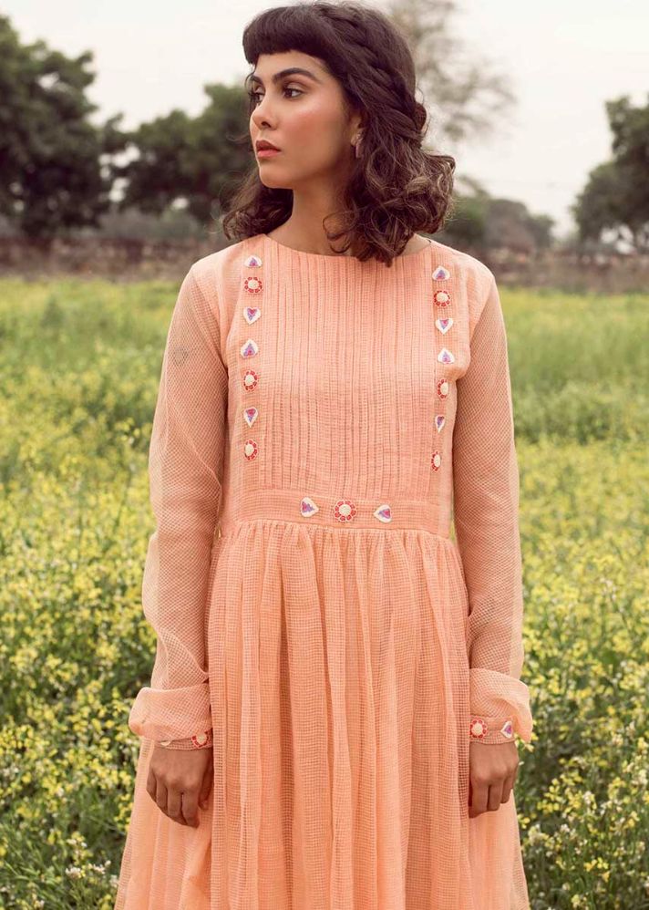 Summer Chic Dress In Kota Doria