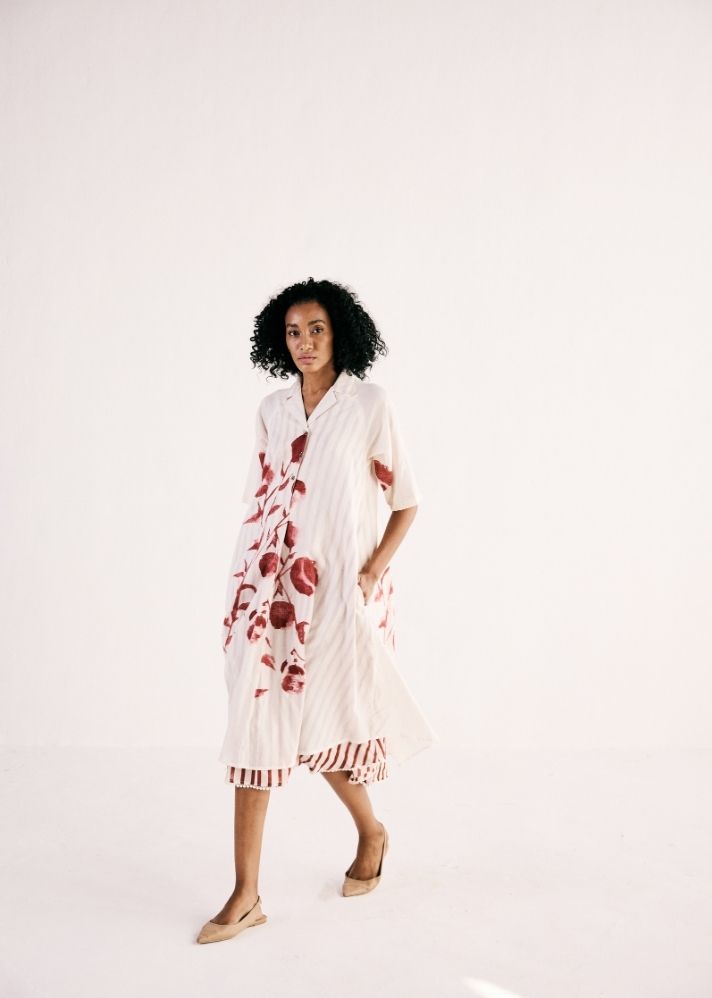 Wild Rose Shirt Dress