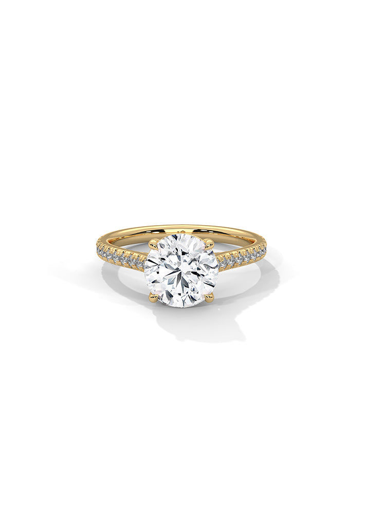 Solitaire Ring With 22 Diamonds-Cat0124