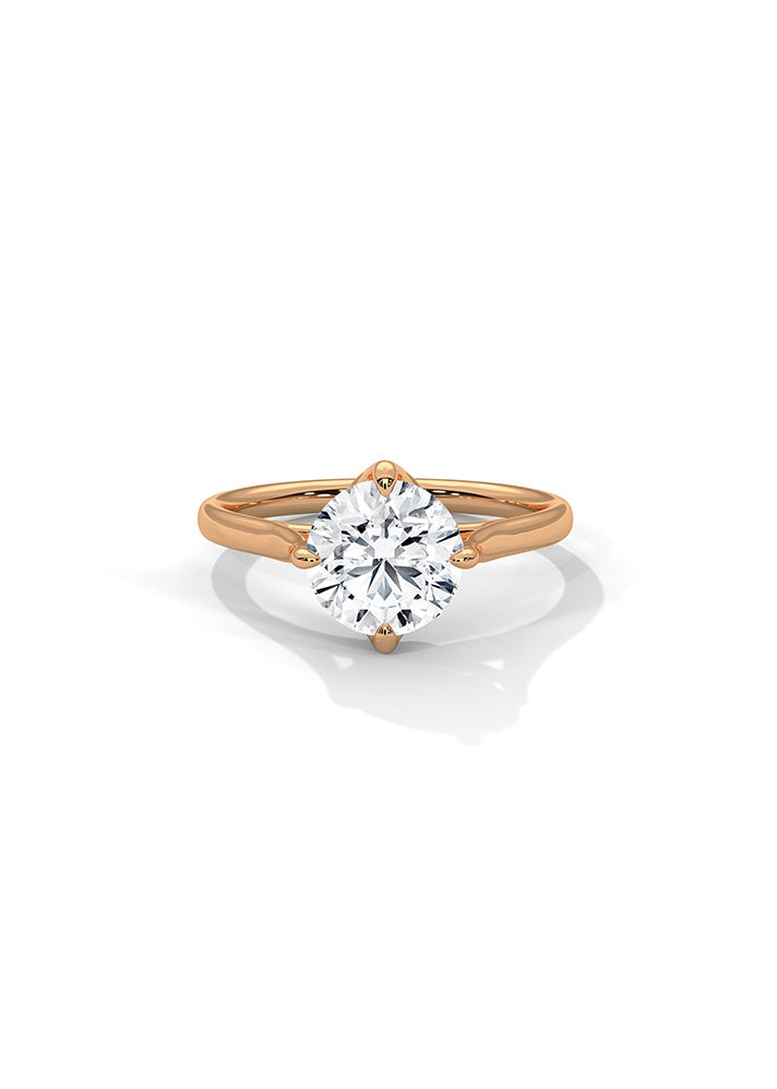 Product image of Yellow Gold, White Gold, Rose Gold 18K gold ring  with Ethically Lab Grown Diamonds Solitaire Ring-Cat0111, curated by Only Ethikal