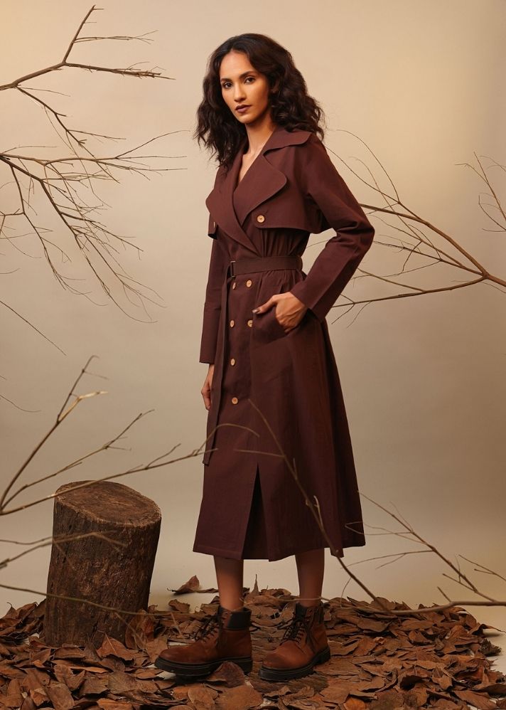 Roots Trench Dress