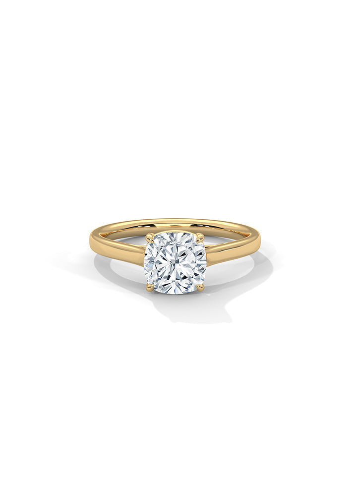 Product image of Yellow Gold, White Gold, Rose Gold 18K gold ring  with Ethically Lab Grown Diamonds Solitaire Ring-Cat0130, curated by Only Ethikal