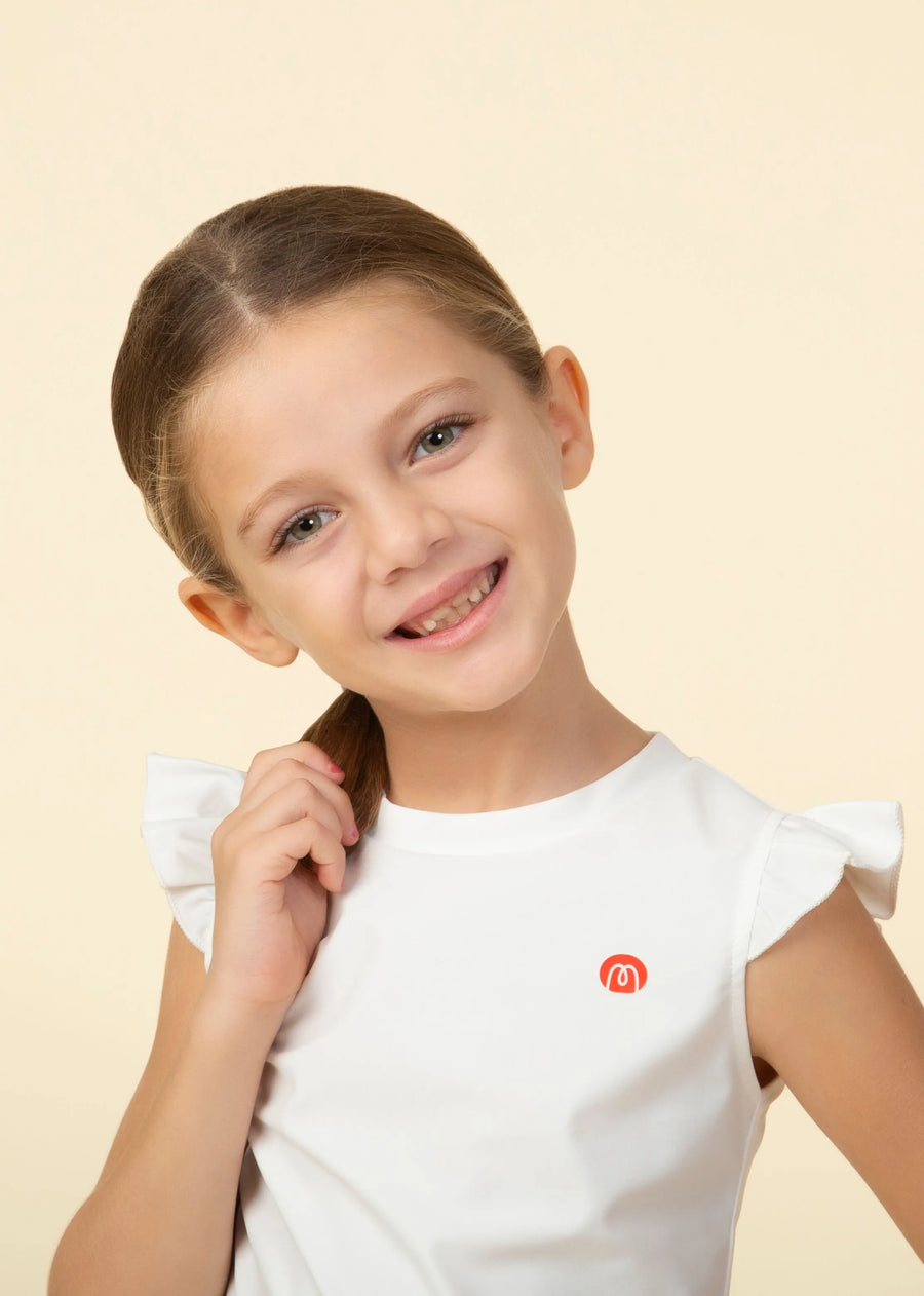 Pure White Butterfly Top