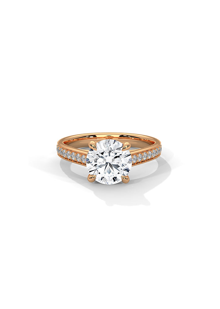 Solitaire Ring With 20 Diamonds-Cat0132