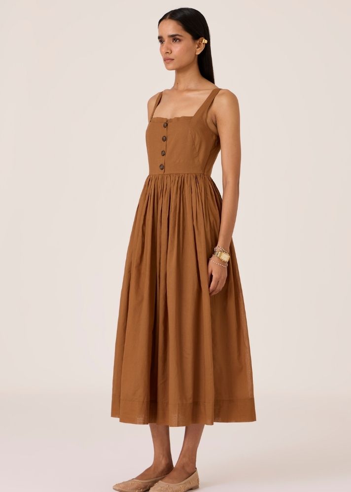 Ari Brown Sleeveless Midi Dress