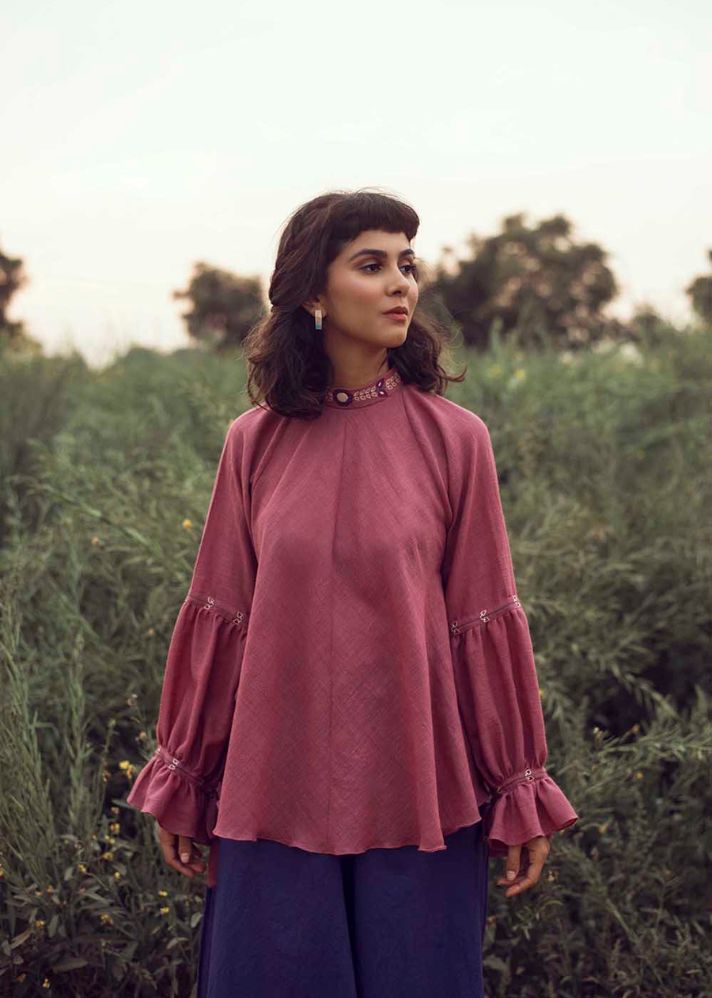 Summer Story Top In Cotton Slub